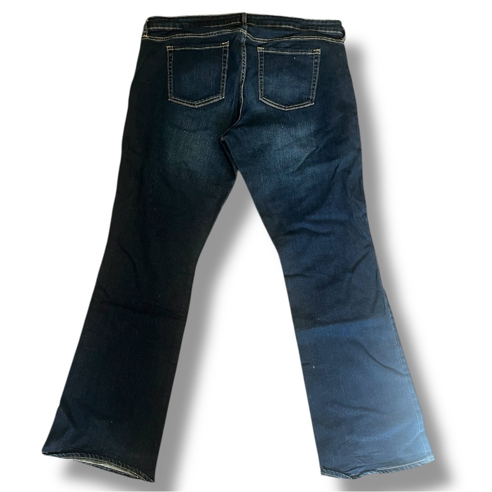 Gap Sexy Bootcut Fit Dark Indigo Jeans Mid Rise Casual Womens Size 18/34 - Picture 2 of 8